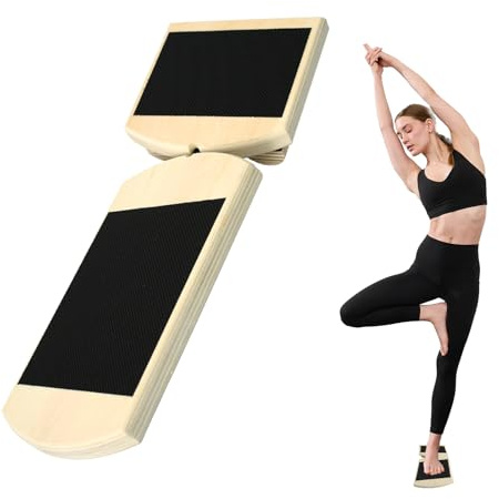 Tabla Equilibrio Madera Maciza Antideslizante Tabla De Equilibrio Estira Los Tobillos Balance Board Entrenamiento Para Fortalecer Los Pies Mejora La Fuerza Del Core