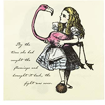 Talking Tables Alice In Wonderland Napkins| | Great For Mad Hatter Tea Party, Birthday Party And Baby Shower | 20 Pack,multicolour,2 x 16.5 x 18.3 cm