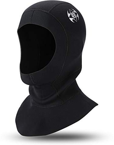 QKURT Hood Cappuccio Muta Sub in Neoprene 3mm, con sfiato per eliminare l'aria intrappolata, Unisex Surf cap di Vela Mute per Lo Snorkeling Scuba Surfing Kayak e Oher Sport Acquatici
