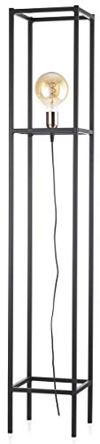 Onli 4931/PT ONLI Piantana Stile Urban Floki in Metallo Nero e portalampada Color Rame, Nero,