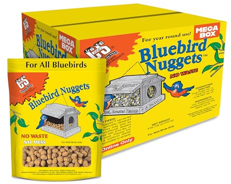 C&S Wild Bird Bluebird Suet Nuggets Mega Box, 8 Pounds