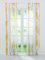 Delien Voile Schiebegardinen Streifen Vorhang Flächenvorhänge Transparenter Gardine mit Klettband Wohnzimmer Fensterschals inkl. Beschwerungsstange (2er-Pack, je H/B: 245/57 cm),Orange