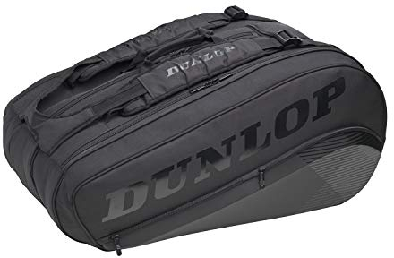 Dunlop Sports Unisex-Erwachsene 2021 Cx-Performance 8-Racket Thermo Tennistasche, Schwarz/Schwarz, 8-Pack