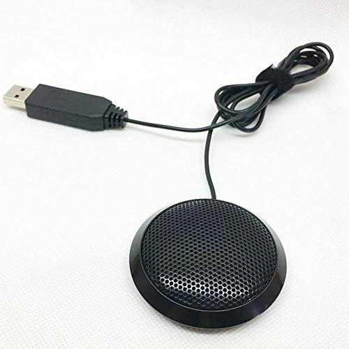 ANCLLO Conference Microphone Portable USB Computer Mic Omnidirectional Stereo PC Microphone for Desktop Laptop Tablet