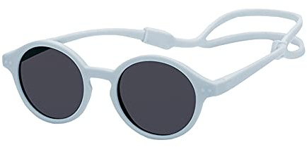 YAMEE Baby Polarized Sunglass With Strap, Adjustable Infant UV400 Protection Sunglasses For Newborn 0-12 Months Boys Girls (Blue, Large)