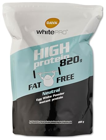 DAVA whitePRO™ | Instant Egg White Powder | 1 kg | Instant Soluble for Shakes & Smoothies.