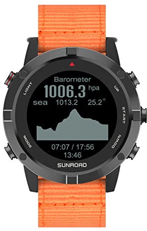 HUIOP Orologio Sportivo, Orologio Sportivo GPS Fitness Orologio da Polso con cardiofrequenzimetro Resistente all'Acqua 100M per Corsa Nuoto Ciclismo Arrampicata