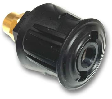 M&M Smartek Adapter Set für Kärcher Quick Connect mit 1/4 IG Verlängerung Verbinder - 2-teilig, Schwarz, Messing, Adapter für Hochdruckreiniger, Haushaltsreinigung, Gartenpflege, 1 Stück