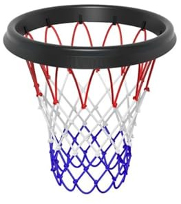 Rete da Basket Portatile di Ricambio, Rete da Basket per Tutti i Tempi per Cerchio da Basket, Rete da Basket Universale Resistente alle Intemperie, Adatta per Cerchi di Dimensioni Standard