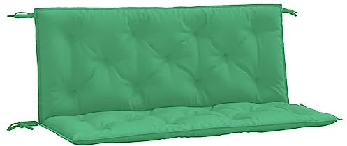 vidaXL Cojines de Banco de Jardín 2 uds, Almohadas de Asiento Respaldo, Almohadillas para Muebles, Decoración para Patio Salón, Tela Oxford Verde