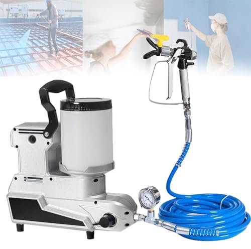 Pulvérisateur de peinture sans air 2L, machine de pulvérisation sans air électrique haute pression haute puissance 1600W, outil de pulvérisation de peinture au latex portable - Régulation de vitesse