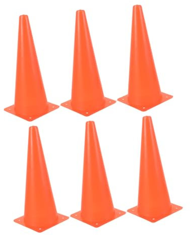 Milisten 6stücke Agility Aus Kunststoff Trainingsmarkierung Für Fußball Basketball Und Sport Robuste Farbintensive Trainingshütchen Für Flexibilität Und Koordination