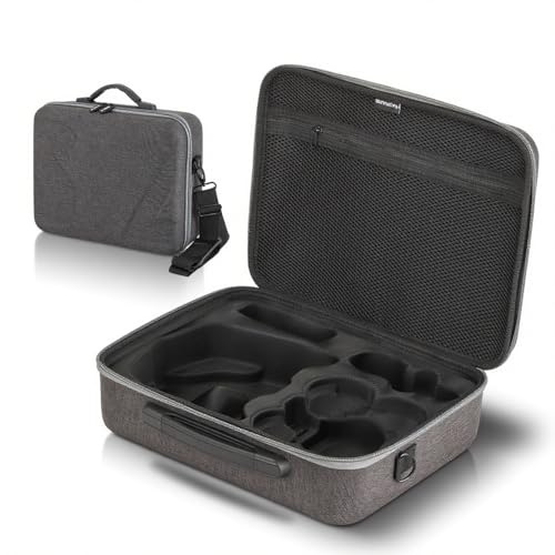 TINMAGI Bärväska för DJI Neo/Goggles N3/RC Motion 3, hårt fodral, drönare väska hardshell förvaringsväska, resväska med axelrem, axelväska för DJI drönare tillbehör