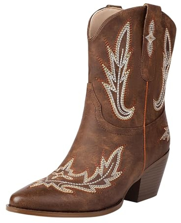 Botas de Montaña Mujer,Botas Cowboy Mujer Verano Elegantes Cómoda Campera Botines Mujers Media Botines Mujers Invierno en Piel con Tacon Casual o de Fiesta