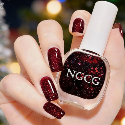 Snabbtorkande glitter nagelpolering långvarig glänsande nagelpolering med krämig finish för gör-det-själv-manikyr