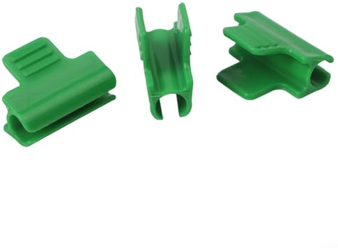 Morsetti per serra per aste da 11 mm, clip in pellicola di plastica per fissare reti di copertura della serra, cerchi a tunnel, panno ombreggiante e telone, riutilizzabili (100 pezzi)