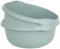 #11 2x Schüssel Set Rund Grün - 7 Liter - 32 cm - Waschschüssel Spülschüssel Wasserschüssel - Lebensmittelecht - Kunststoff Spüle