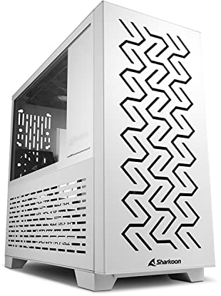Sharkoon MS-Z1000 - Caja de Ordenador, PC Gaming, Micro-ATX, Blanco