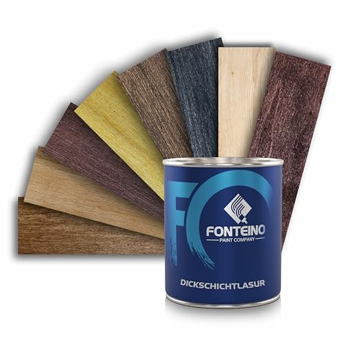 Dickschichtlasur Holzlasur 2in1 Holzschutz Dauerschutz Lasur - Anthrazitgrau 750ml