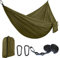 EDWINENE Camping Hängematte für 2 Personen, Hammock Superleichte Bragbare Belastbarkeit bis 300 kg(275 x140 cm), Haengematte mit Reisetasche für Garten, Indoor, Balkon, Camping