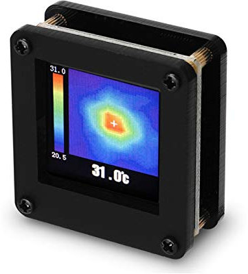 BaoFufc Cámara de imágenes térmicas de mano con matriz de pantalla de visualización de medición de temperatura AMG8833