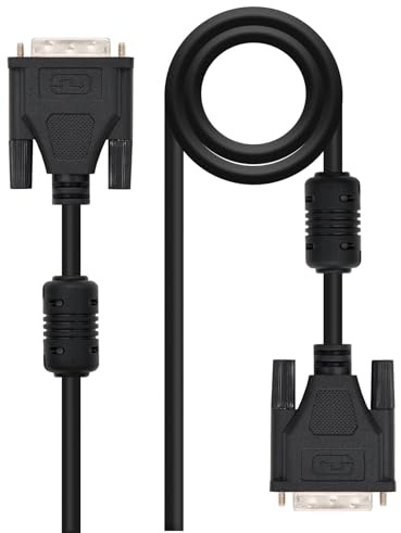 PRENDELUZ DUAL LINK DVI-kabel 24 + 1 M-M 5,0 m, hög hastighet, videoströmning, perfekt för anslutning av multimediaenheter.
