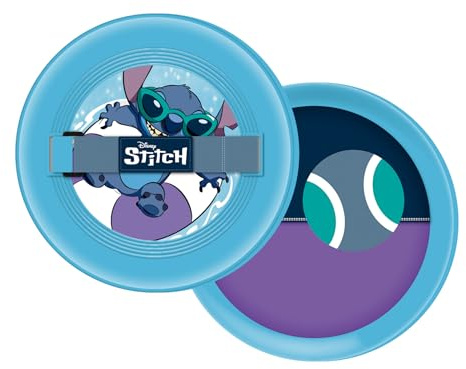 Arditex Attrape la boule pour enfant Stitch - Jeu extérieur avec 2 disques de 19 cm avec velcro et 1 balle de 6 cm - Parfait pour la plage, le parc ou le jardin - Recommandé pour les enfants à partir