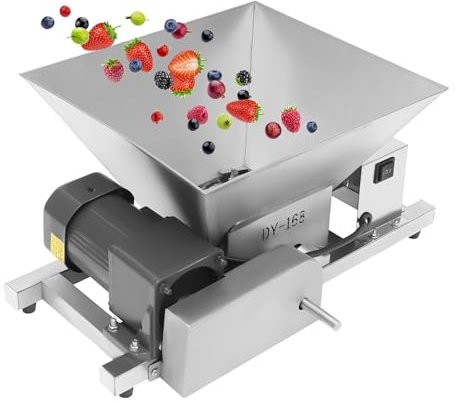 Elektrische Obstmühle, 60-W-Obstzerkleinerungsmaschine für den gewerblichen Gebrauch, Werkzeug zum Brechen von braunem Zucker aus Edelstahl, für die Küche, Restaurant, Bar, Zuhause