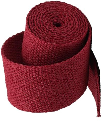 Nylonband, Bomullsband for väskband hanterar klädselstolar, 5 Yards/lot(Dark Red,25 mm)
