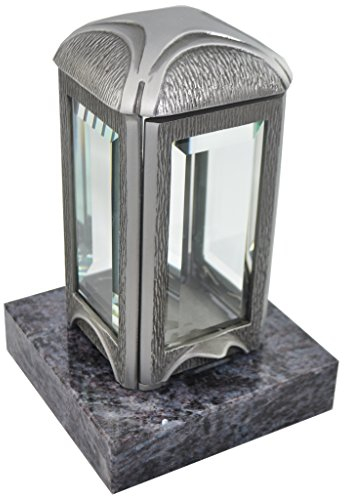 Grablaterne 627 aus Aluminium fertigmontiert auf einem Granitsockel (Orion)