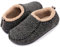 RockDove Men's Nomad Slipper with Memory Foam, Size 7/8 UK Men, Black