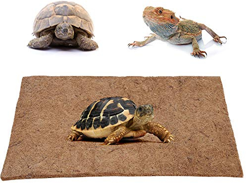 Pssopp Reptil Fibra de Alfombra Sustrato Serpiente Ropa de Cama Alfombrilla Inferior Lagartos Terrario Jaula Paisajismo Alfombrilla para Tortugas dragón Barbudo Tortugas Lguana