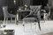 Riess Ambiente Eleganter Stuhl Castle grau Samt mit Löwenkopf im Barock Design Esszimmerstuhl Stühle Chesterfield Look