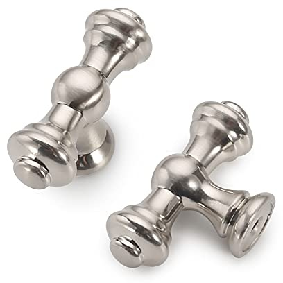 Asidrama 10 Pack Brushed Satin Nickel Kitchen Cabinet Knobs Dresser Knobs Drawer Knobs Cabinet Hardware Zinc Knobs for Dresser Drawers