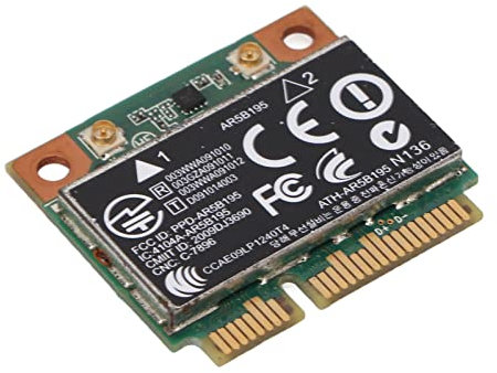 Tarjeta de Red WiFi AR5B195, Tarjeta Inalámbrica Mini PCIE para 431 435 436 4530S, Tarjeta de Red WiFi de 150 Mbps con 2 Tornillos, Plug and Play