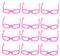 BESTonZON 150 STK Mini-Brille Puppenkostüm Puppenhaus Anziehpuppe Mini- Minipuppe Mini-Puppen-anziehbrille Usa-Brille Scrapbooking-verzierung Gläser Handtyp Plastik Kopfhörer