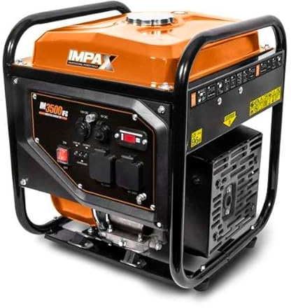 IMPAX® 3500w Inverter Open - Frame Generator, Orange/Black