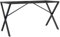vidaXL Esstisch Gestell, Tischgestell in X-Form, Tischbein für Esstisch Beistelltisch, Tischkufen Tischfüße Tischunterstell, Stahl