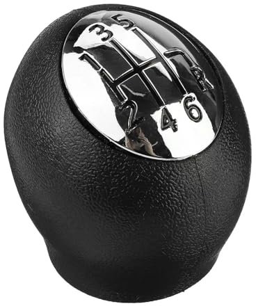 Juttzzei Renault Gear knob, 6 Speed Gear Lever Knob Shift Stick for Opel Vauxhall Vivaro Movano for Renault Laguna Scenic 3 Megane 3 Master Trafic for Dacia Duster Dokker Lodgy Gear Stick knob-Black