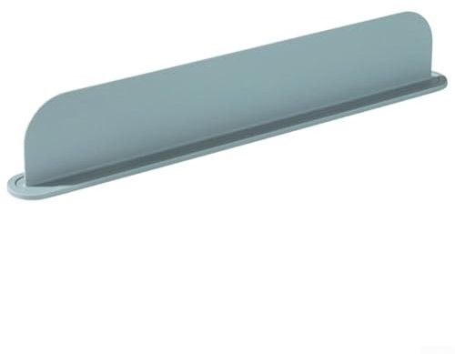 Placa deflectora escalable para fregadero de cocina con soporte de esponja (gris)