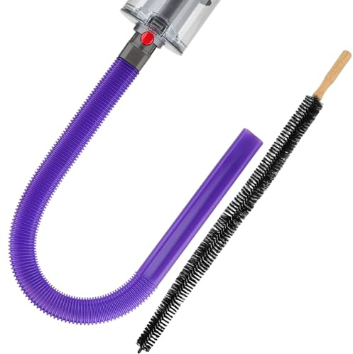 Fullclean Dryer Vent Lint Vacuum Atttachments for Dyson V15 V15s Gen5 V12 V11 V10 V9 V8 V7 Detect Absolute Cyclone Outsize Slim Vacuum Cleaner Crevice Flexible Dryer Lint Remove Tool Cleaner Kit