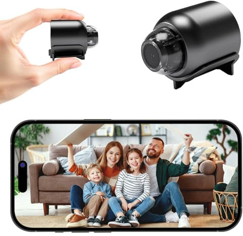 Mini telecamera,versteckte Minikamera Sorveglianza registrazione remota WIFI Indoor/Outdoor Sorveglianza Wireless Mini telecamera, 1080P Motion Detection Allarme HD Funzione Visione Notturna（X5)
