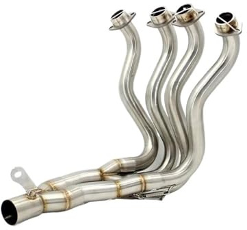 DAGMARA Déchappement Silencieux Moto Silencieux D'échappement Avant pour Moto pour GSXR1000 2009-2016, Tube De Connexion À Enfiler, pour Motocross