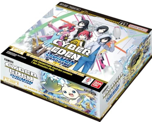 Digimon TCG: Cyber Eden BT22 Booster Display [inglés] – 24 paquetes de refuerzo con 12 tarjetas cada uno | Juego de cartas comerciales original | Con seguridad de envío Heartforcards
