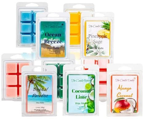 The Candle Daddy Scents of Summer 5 Pack - 5 Amazing Summer Wax Melts - 30 Total Cubes - 10 Total Ounces