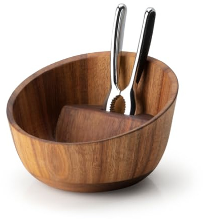 Continenta runde Nussschale mit Nussknacker, Akazie