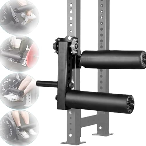 Qiang Máquina De Extensión Y Curl Piernas Ajustable Accesorio De Rack Sentadillas,para Gimnasio En Casa,Regálate Un Gran Entrenamiento para Parte Inferior Cuerpo,25mmdiameter-16mm