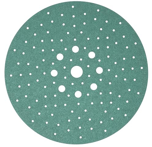 Serious Grit - 225mm 9-Hole 40 Grit Drywall Sanding Discs - Fits Festool Planex LHS 225 Sanders - Heavy-Duty Hook & Loop Film Abrasives - Dust-Free Multi-Hole Drywall Sander Sandpaper - 15 Pack