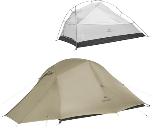 Naturehike Cloud up pro - Tenda da campeggio leggera per 3 persone, montaggio semplice, antivento e impermeabile, per esterni, viaggi, trekking