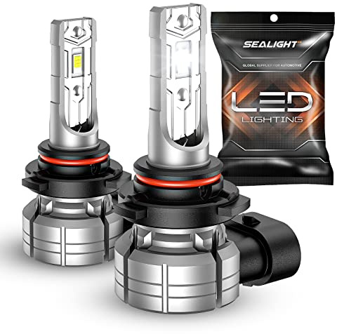SEALIGHT 9145 LED Fog Light Bulbs, 12000LM 6500K Cool White Fog Lights, 24W 5530 CSP Chips 9145/9140/H10 Fog Light LED Bulbs, Front Fog Lamps for car, trucks, SUVS, Non-polarity, Pack of 2